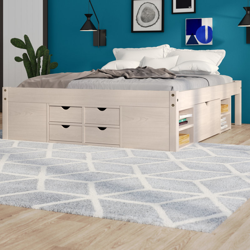 Isabelle & Max Thomason European Kingsize Bed with Storage Wayfair.co.uk